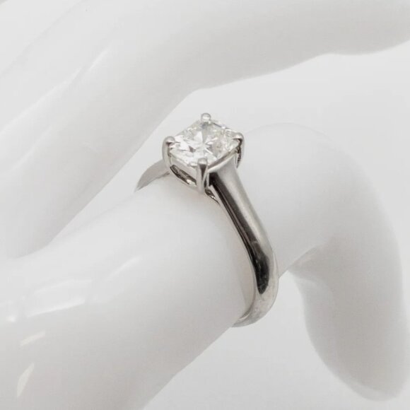 MINT! TIFFANY AND CO VVS 1CT++ PLATINUM WEDDING RING WITH BOX AND PAPER!! - Picture 1 of 10